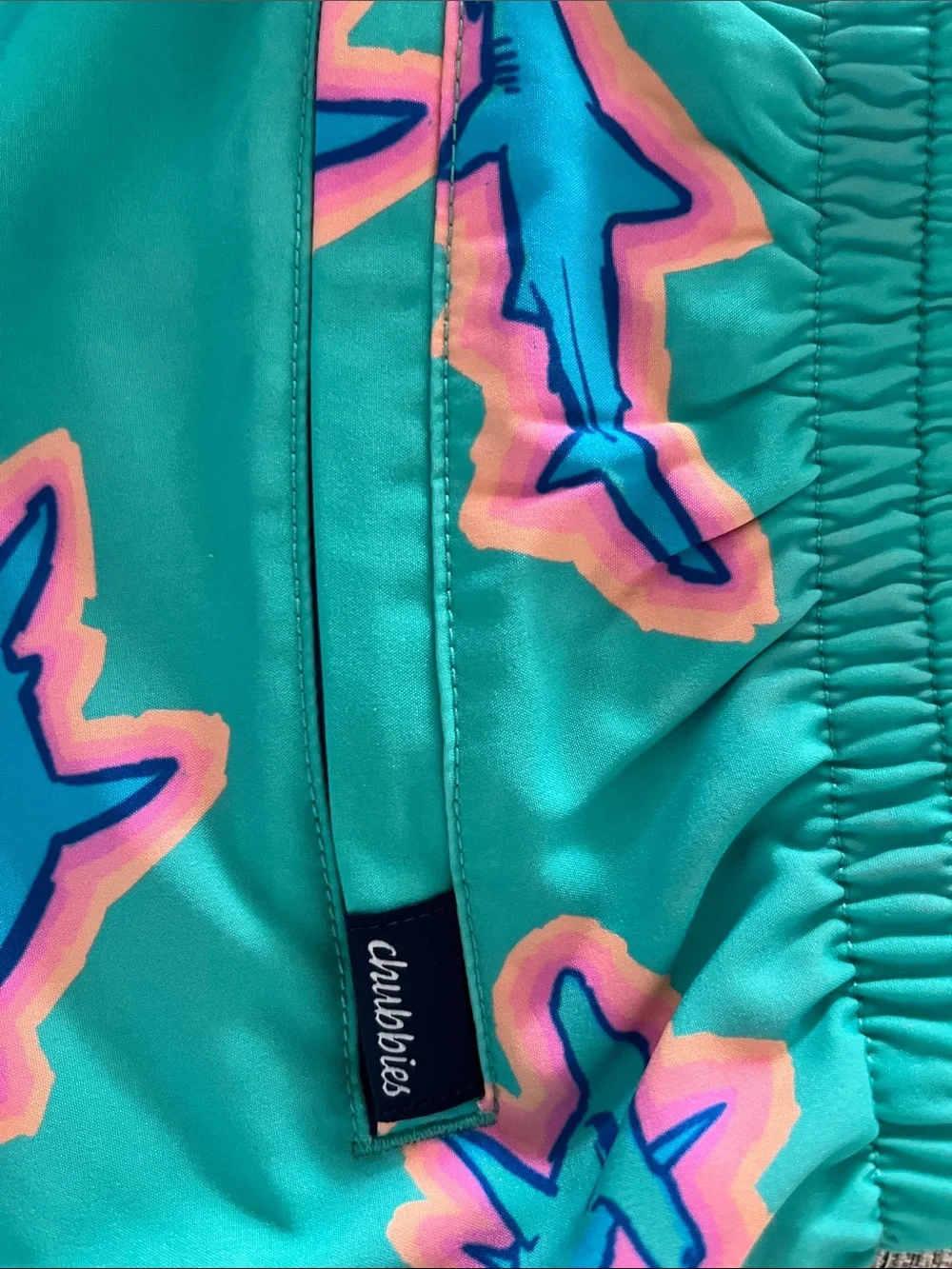 chubbies bright teal